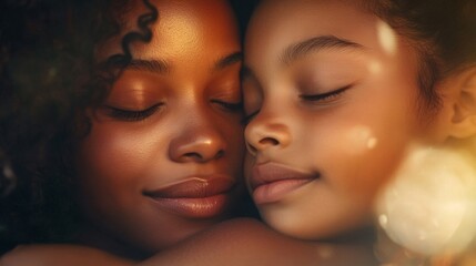 Obraz premium Heartwarming Embrace of Love and Understanding in Soft Light