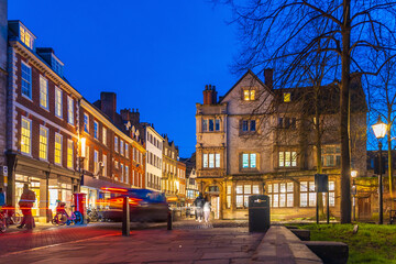 Obraz premium Cambridge city skyline, cityscape of England