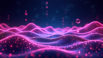 Obraz premium Glowing Network Structure, A Futuristic Tech Representation