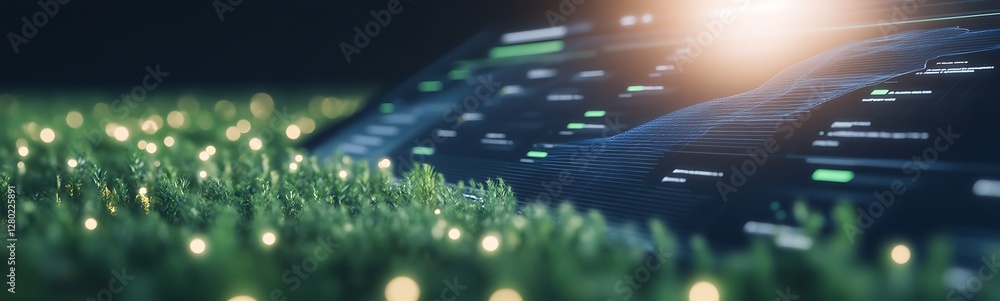 Aufkleber AI-powered environmental monitoring system image showcasing advanced technology for ecological applications.