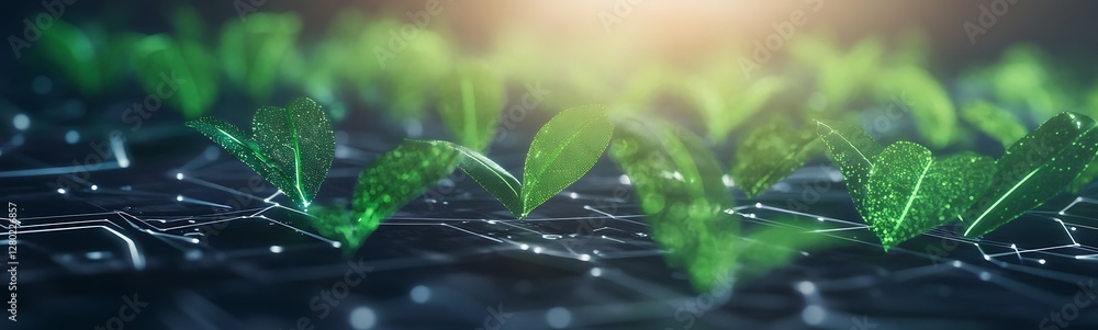 Fototapete ai-powered environmental monitoring system featuring advanced technology for sustainable solutions.