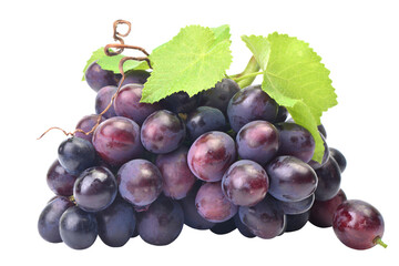 Bunch of grapes isolated on white