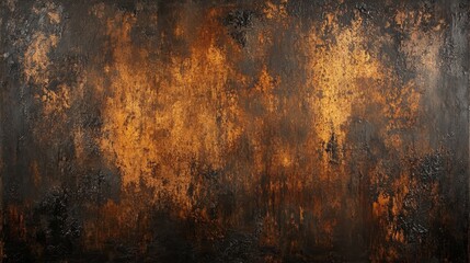 Fototapeta premium Abstract painting with dark hues of brown, featuring intricate textures and rich layers, creating a moody and sophisticated atmosphere, perfect for modern art lovers.