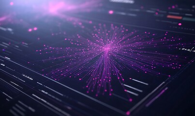 Obraz premium A modern data visualization dashboard showcasing real-time analytics and insights in an engaging design.