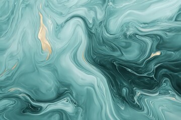 Obraz premium Abstract Teal Marble with Gold Veins Texture Decorative Elegant Backdrop