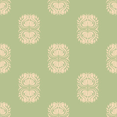 Classic Traditional Textile Art for Elegant Satin, Silk, Cotton. Luxury Historical Elegant Fabric