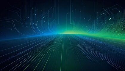 Blue green digital background image, gradation, texture banner