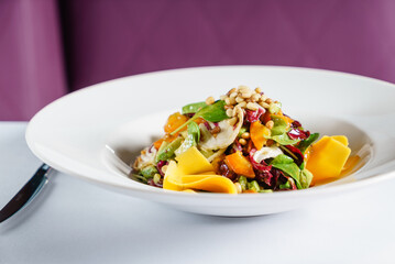 fresh salad wiht mango