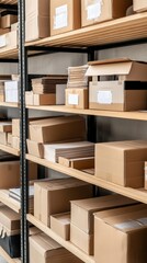 Shelves of archive boxes