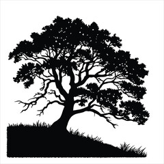 Tree silhouette Icon Victor.