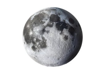 Planet mercury Isolated on Transparent or White Background