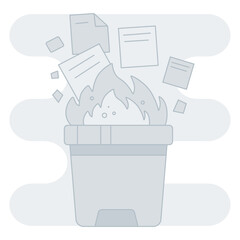 Deleting file Illustration