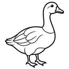 Minimalist Goose Sketch