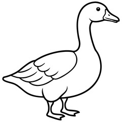 Minimalist Goose Sketch