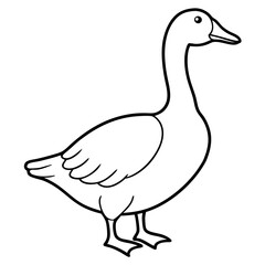 Minimalist Goose Sketch