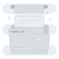 Uploading file Illustration