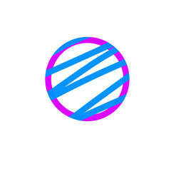 Seamless pattern with Hand drawn various scribbles