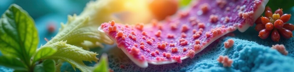 Close-up of plant tissue samples in a sterile lab setting , agar, horticulture, petri dish
