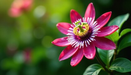 Passion Flower on Ischia's La Mortella Garden, la mortella garden, bloom