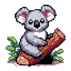 Fototapeta premium 코알라, 픽셀아트, jpeg (Koala, pixel art. jpeg)