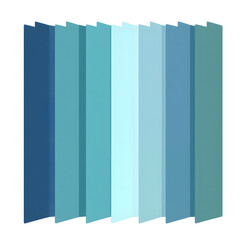 Fototapeta premium Soft Blue and Green Gradient Color Palette for Design Projects with Harmonious Shades and Transition Effects