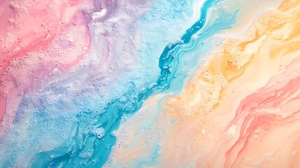 Fototapeta premium Pastel fluid art, abstract swirls, colorful background, decorative design, for prints.