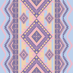 Geometric Ethnic pattern, Native American tribal fabric,tile, carpet ,vector,illustration design  on colorful color
