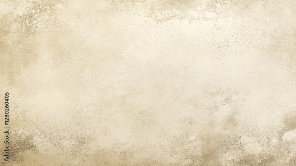 Poster beige textured background with subtle mottled pattern and faded edges.