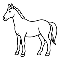 Minimalist Horse Vector Art
