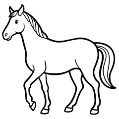 Minimalist Horse Vector Art
