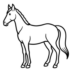 Minimalist Horse Vector Art