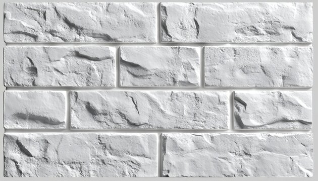 Fototapeta White stone brick wall texture, interior design