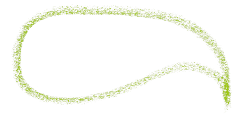 Separate green speech bubble on transparent background