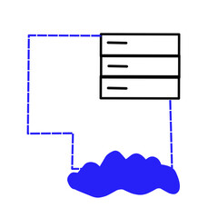 Artificial ai brain icon