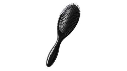 Elegant Hairbrush on Display: A sleek and stylish hairbrush, poised with sophisticated design, against a clean backdrop.
