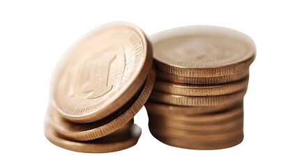 Stacks of Coins: Close-up shot of stacks of gold coins, symbolizing wealth and savings. Ideal for illustrating financial concepts, investments, or economic themes. 