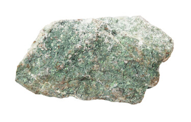 Jadeite stone isolated on white background