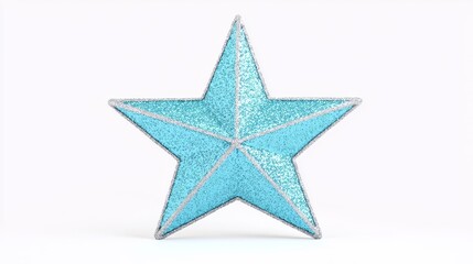 Creative glitter star decoration studio digital art bright colors front view sparkle concept for celebrations