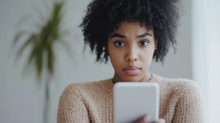 Worried user searching for medical advice online. Featuring anxiety and concern