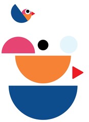 Puzzle games for kids.Printable Montessori Puzzles for Toddlers. Learning shapes. Educational worksheets. Circle, square, rectangle, triangle. Activity pages.