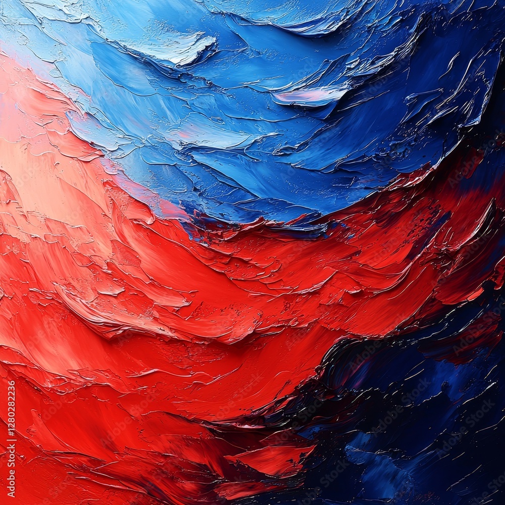 Poster dynamic abstract art composition studio digital artwork colorful palette close-up expressionism for 