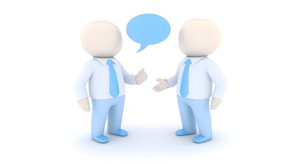 Two Business People Discussing Ideas And Presenting Information