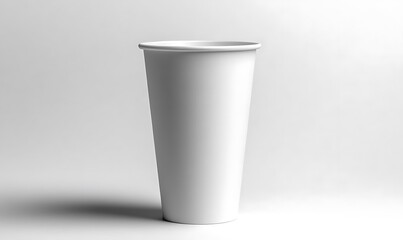 Blank White Paper Cup Mockup for Branding