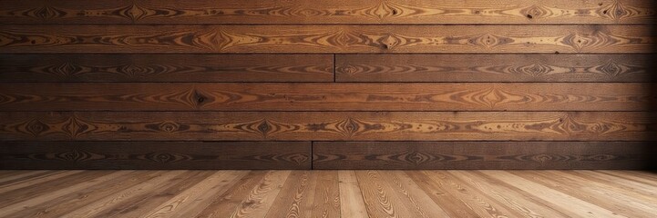 Rustic brown wood plank wall cladding and floor tiles , surface, exterior