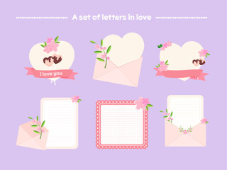 Background illustration. Flower illustration. Pink cherry blossom notepad illustration design set on a warm spring day. Vector illustration design