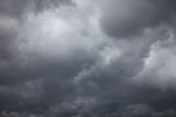 Dramatic Sky: A captivating image of a foreboding sky blanketed with dark, ominous clouds, hinting at the impending atmospheric changes.