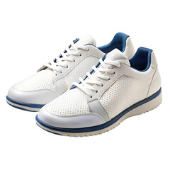 A pair of trainers shoes isolated on transparent background