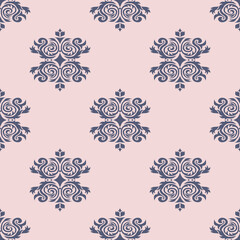 Classic Traditional Textile Art for Elegant Satin, Silk, Cotton. Luxury Historical Elegant Fabric