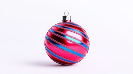 Vibrant christmas ornament decoration studio setting product photography festive vibe close-up holiday cheer