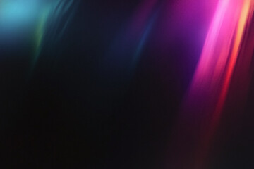 Cyberpunk Nightclub with Holographic Lights, Laser Beams, and Rainbow Overlay – Retro Futuristic Design, Long Exposure, Glowing Effects, No People, Youth Culture Inspired